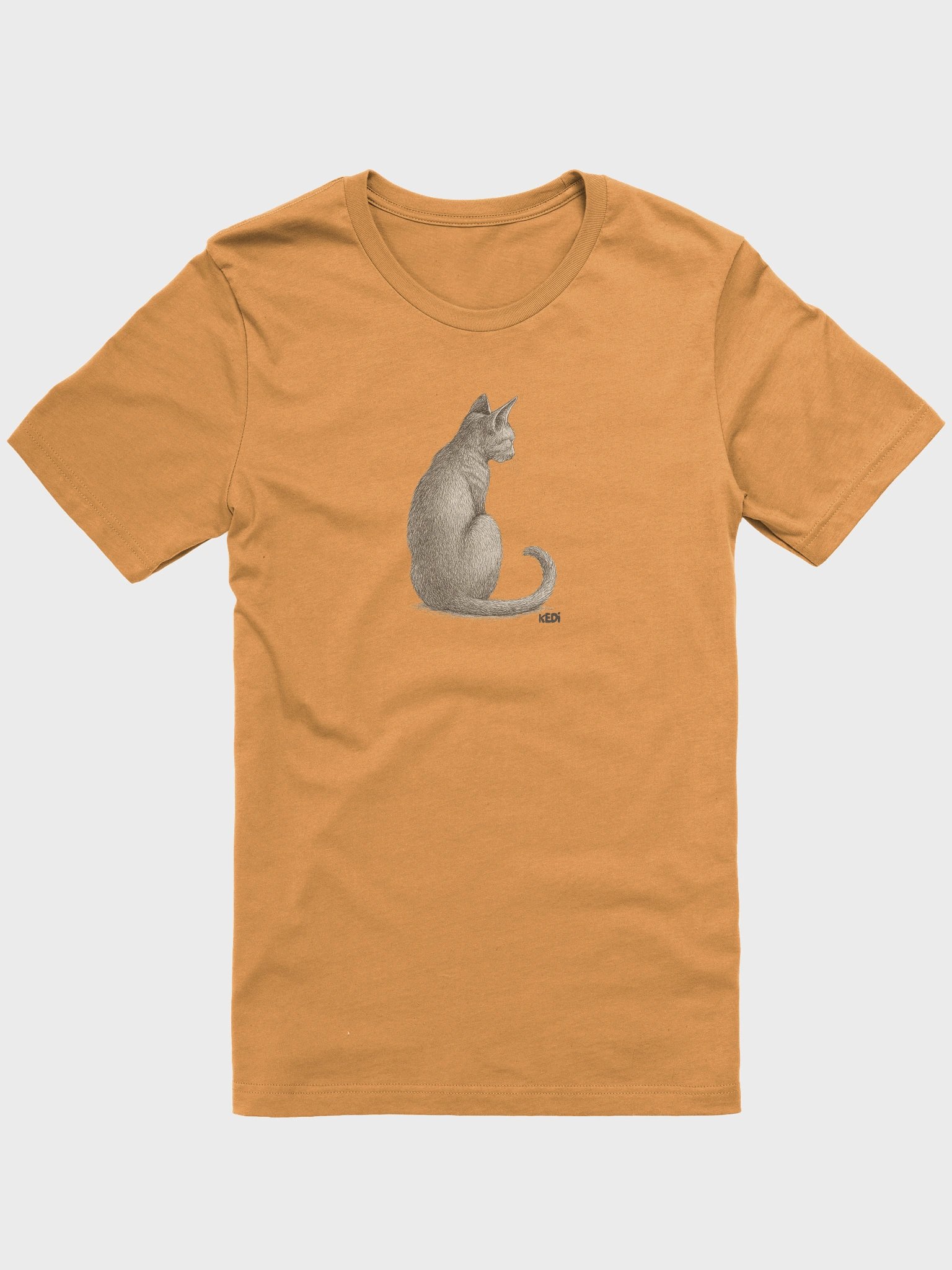 Elegant Feline Sketch T-Shirt product image (25)