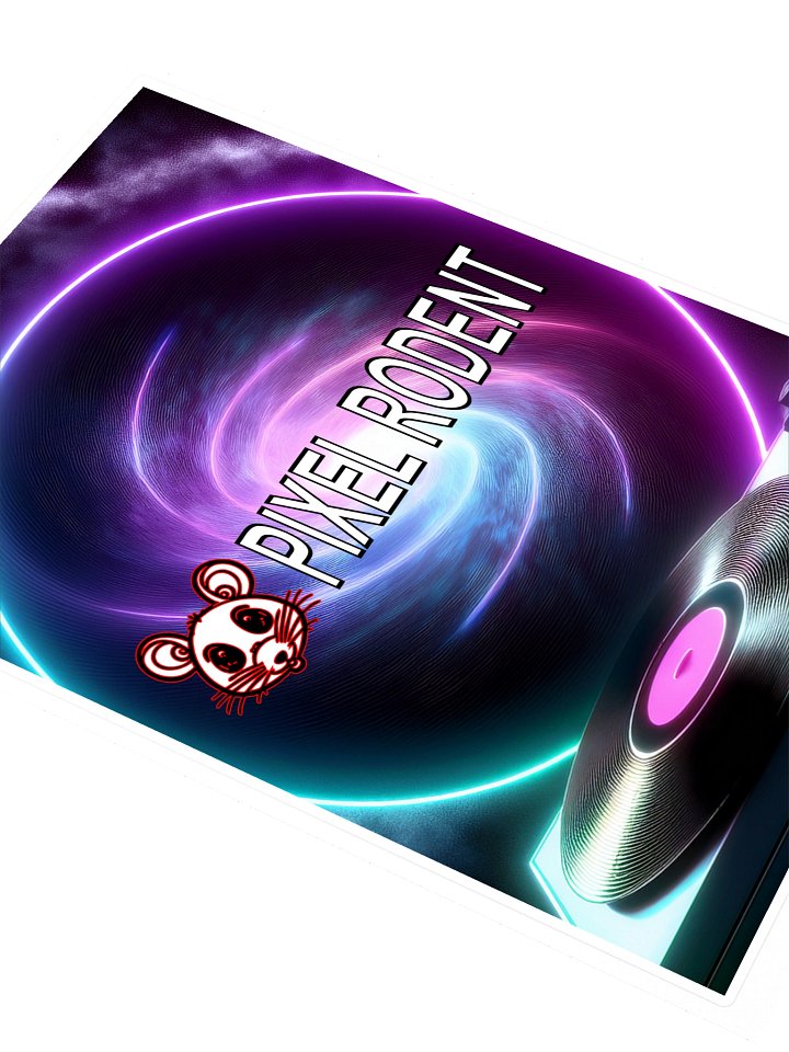 Pixel Rodent Backer Sticker product image (2)