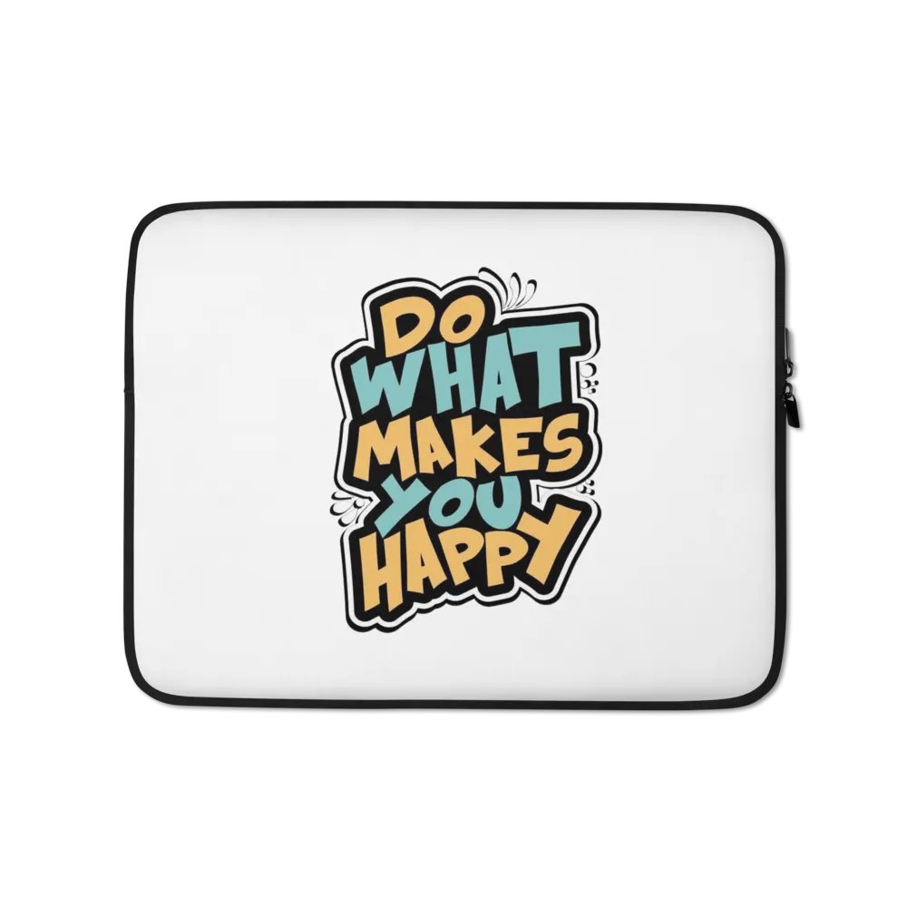 Happy Vibes Laptop Sleeve product image (1)