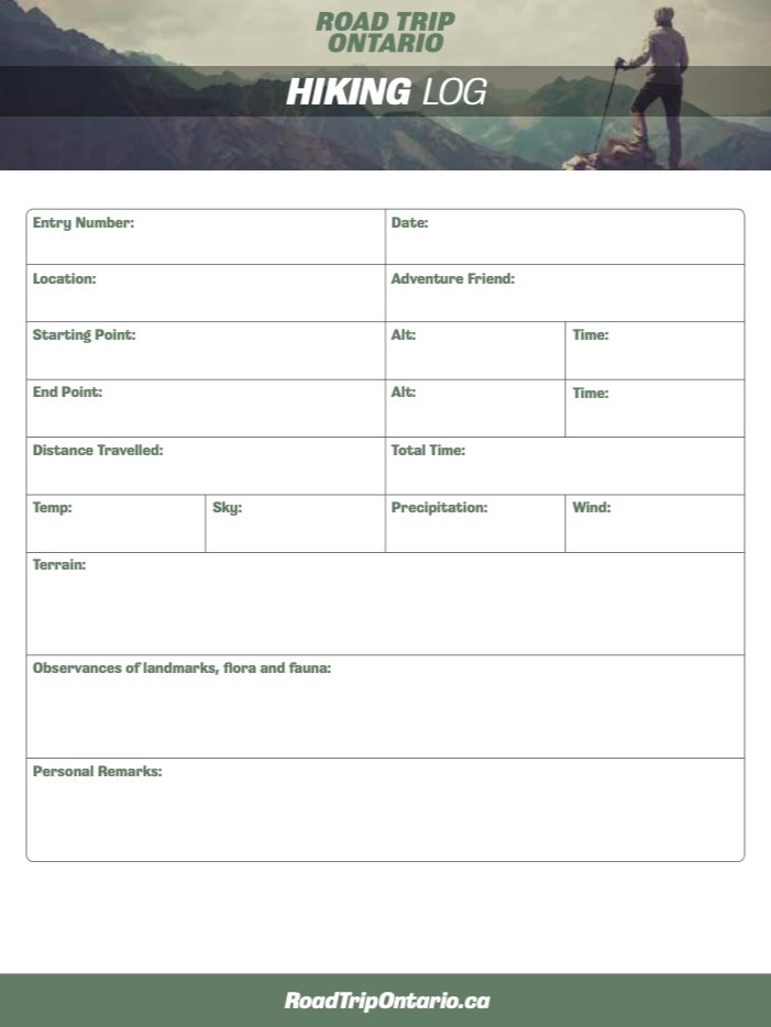 Hiking Log product image (1)