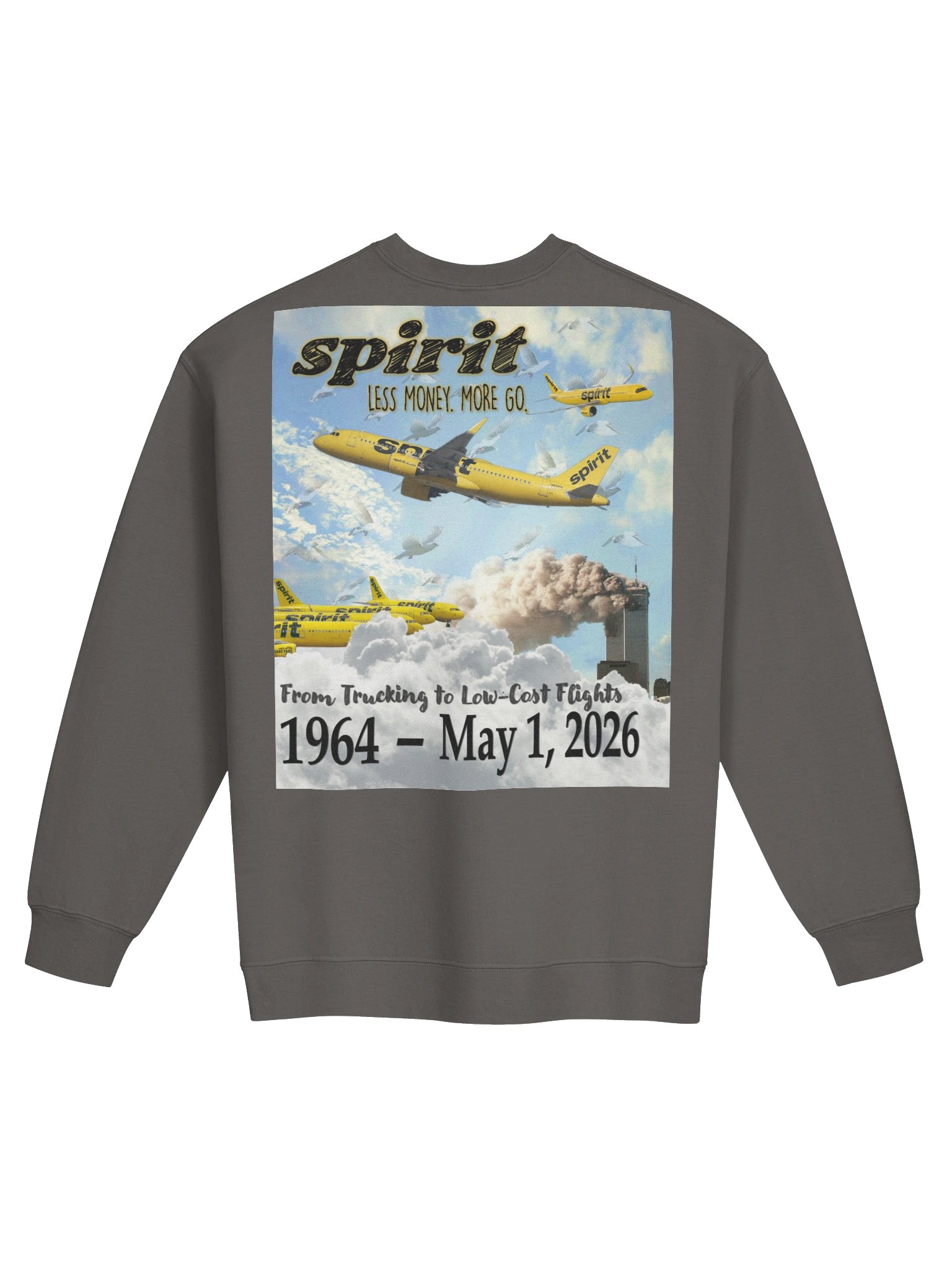NEVER FORGET SPIRIT AIRLINES 🙏🏾🕊️✨ — SWEATSHIRT (DARK + FULL) product image (10)