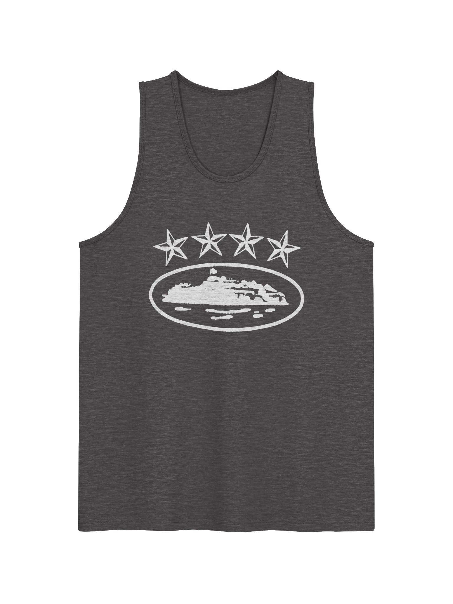 Corteiz 4Starz Alcatraz Tank Top Grey product image (1)