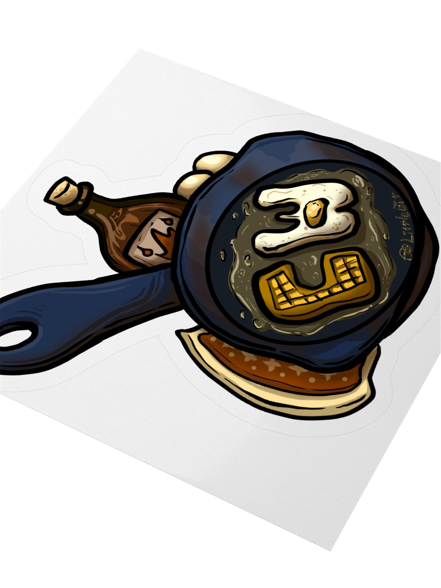 CraftWorks Frying Pan Sticker 🥇 by @empresslittlebit product image (9)