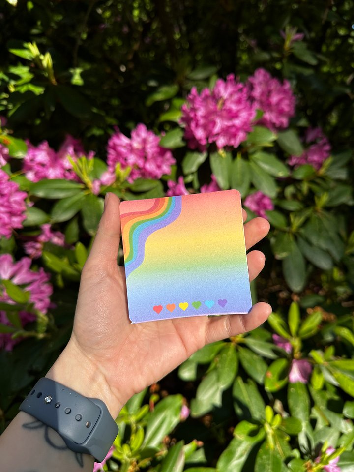 Rainbow Memo Pad 3x3inch product image (1)