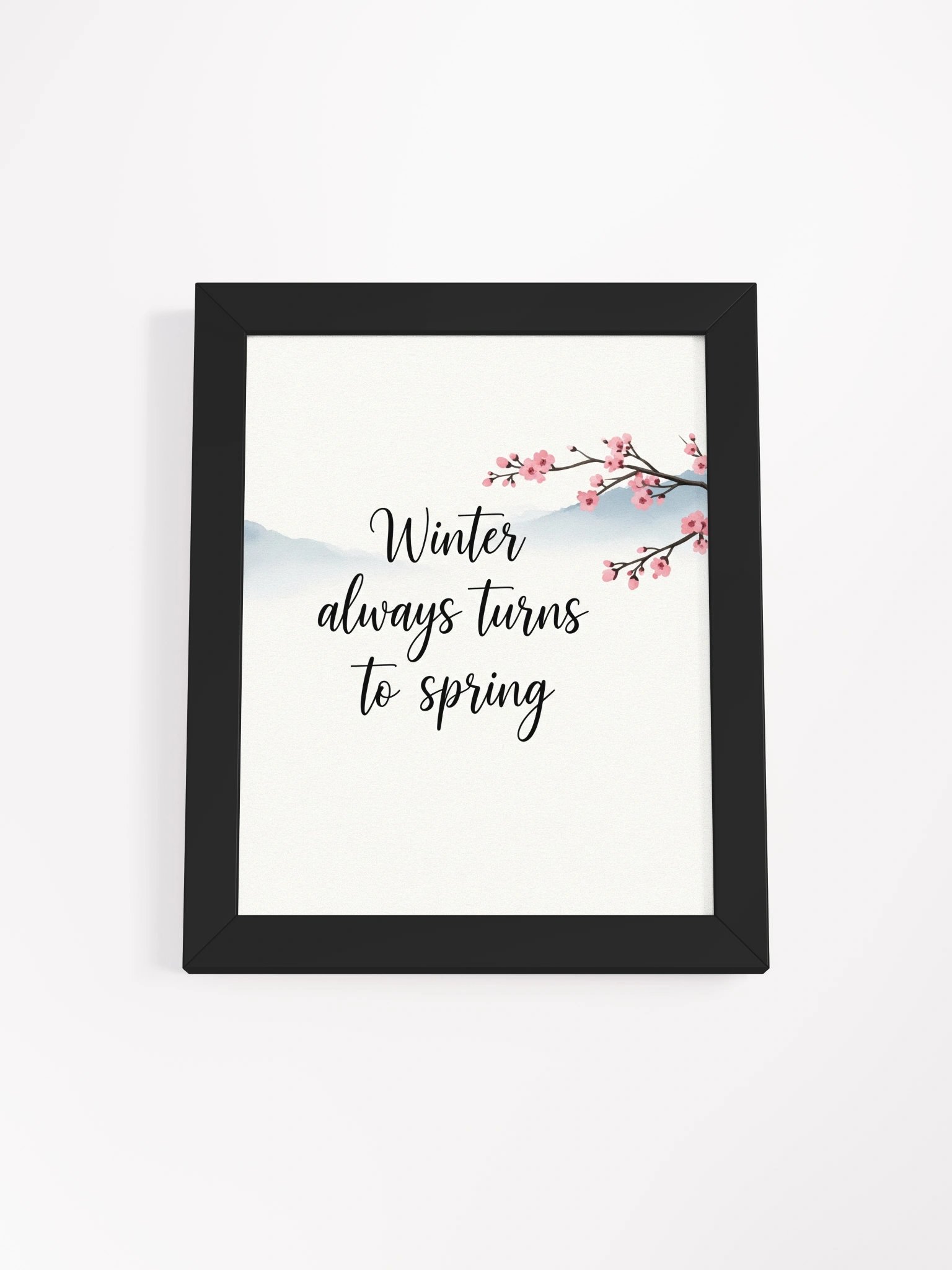 Nichiren Buddhism "Winter Always Turns to Spring" Framed Art product image (1)