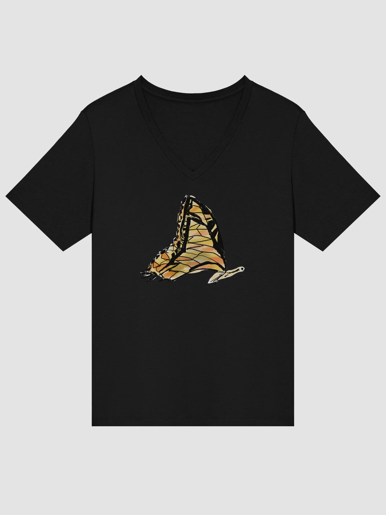 Butterfly Relaxed V-Neck Tee product image (14)
