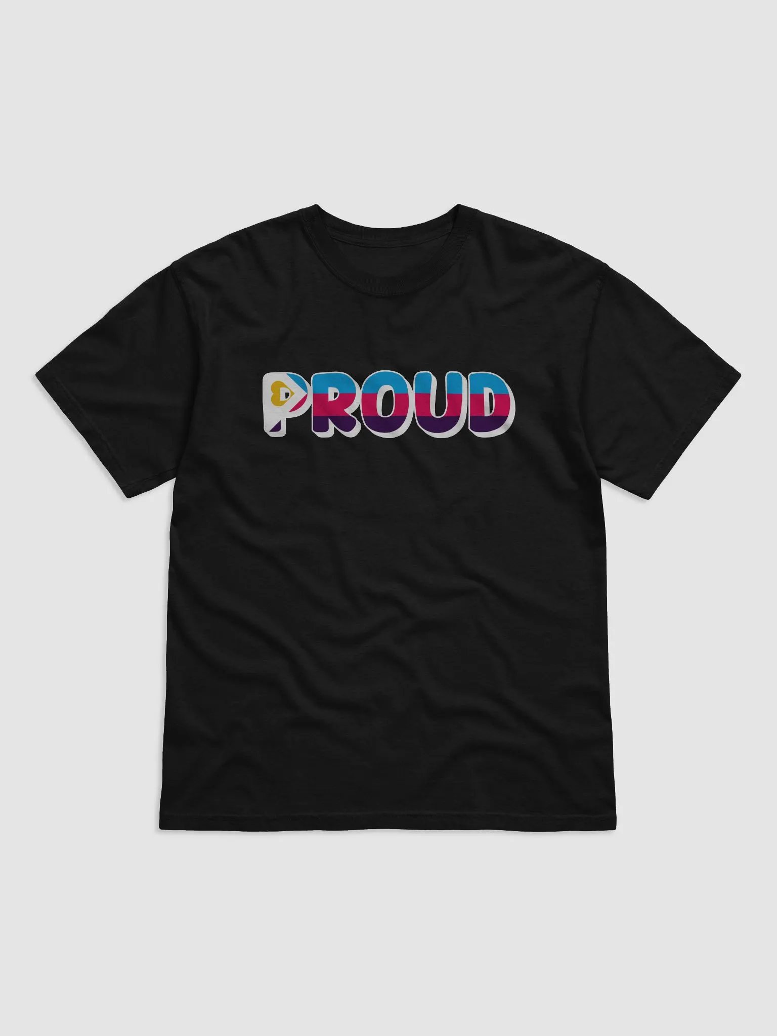 The 'PROUD poly' T-Shirt - Black product image (1)