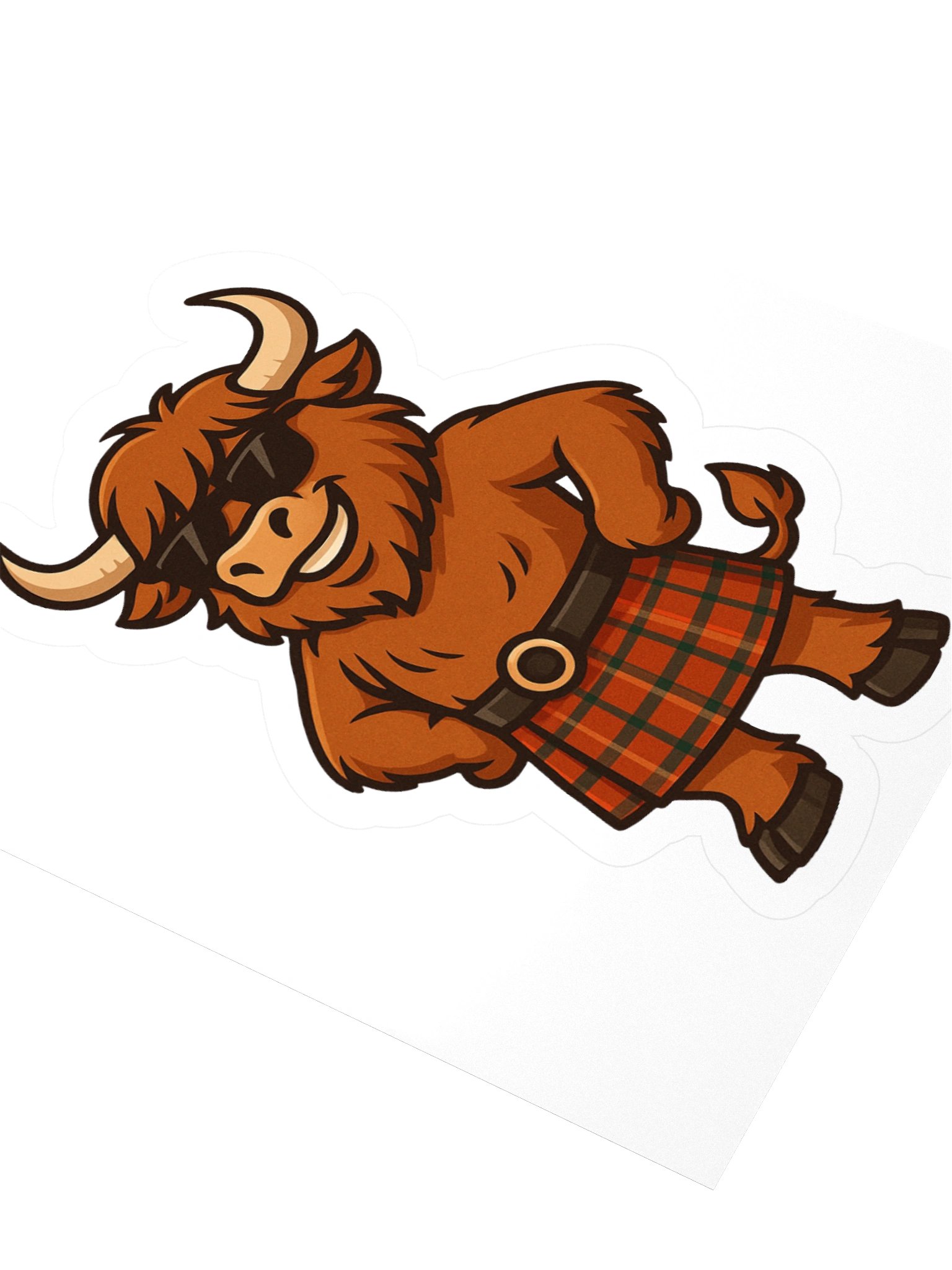 Hamish the Highland Coo Sticker product image (7)