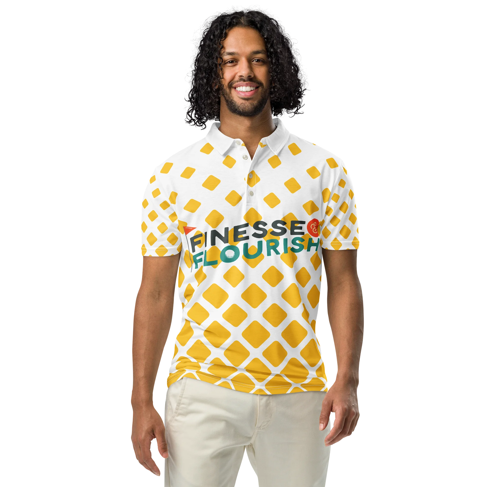 F&F Pineapple Slim Fit Polo Shirt product image (3)