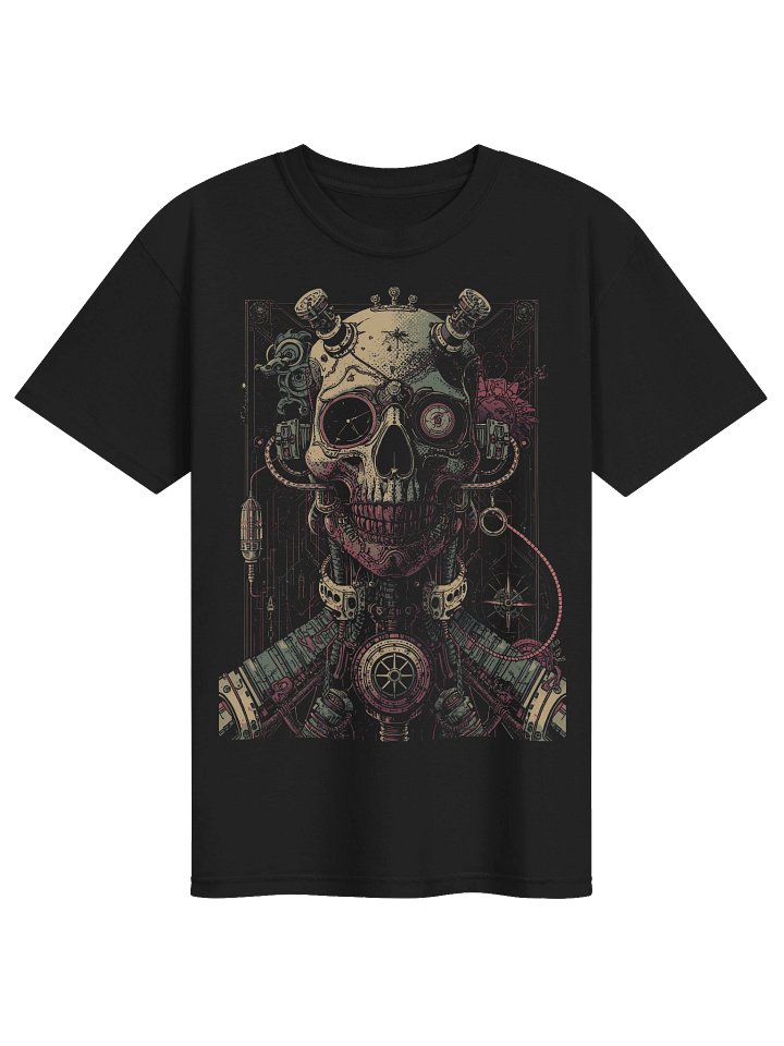 Mechanical Skull Circuit Heavyweight T-Shirt product image (1)