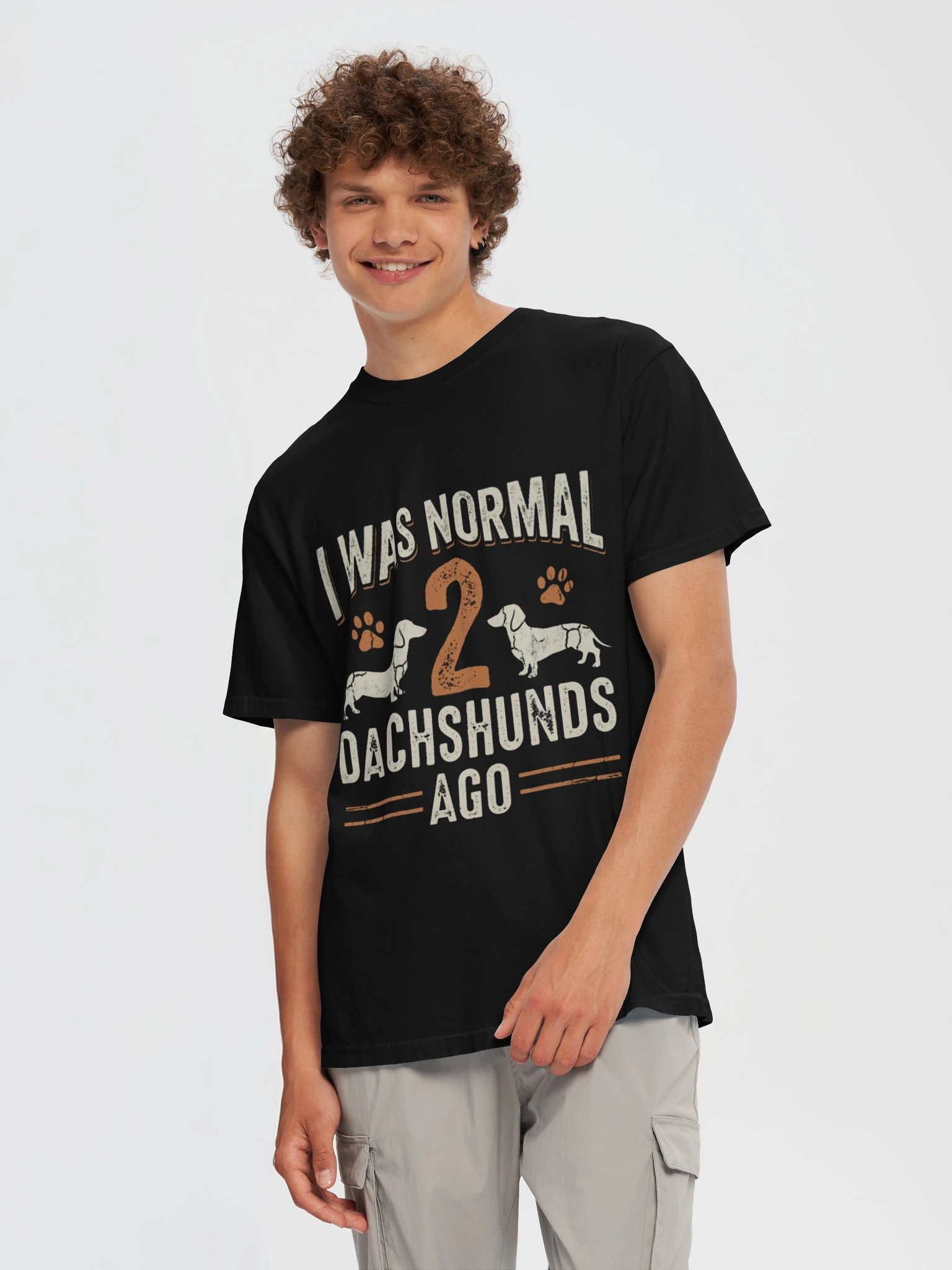 I Was Normal 2 Dachshunds Ago T-Shirt - Vintage Dog Dad & Mom Graphic Tee product image (23)