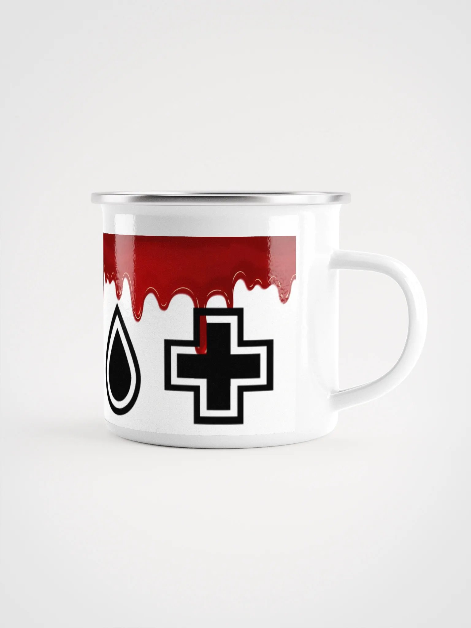 Bloody Symbols Enamel Mug product image (1)