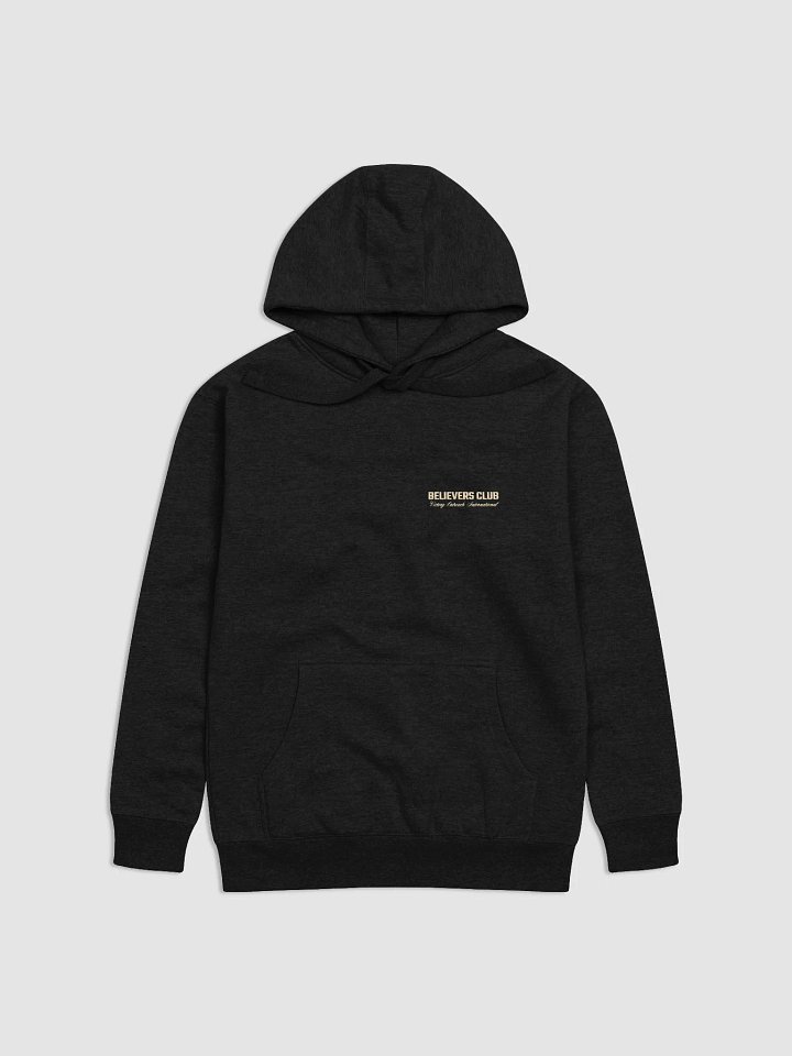 Believers club Cotton Heritage Unisex Premium Hoodie Black product image (1)