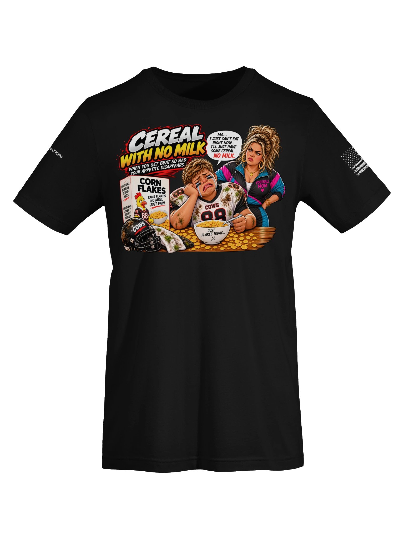 Cereal With No Milk | Youth Football Graphic Tee 3 product image (5)