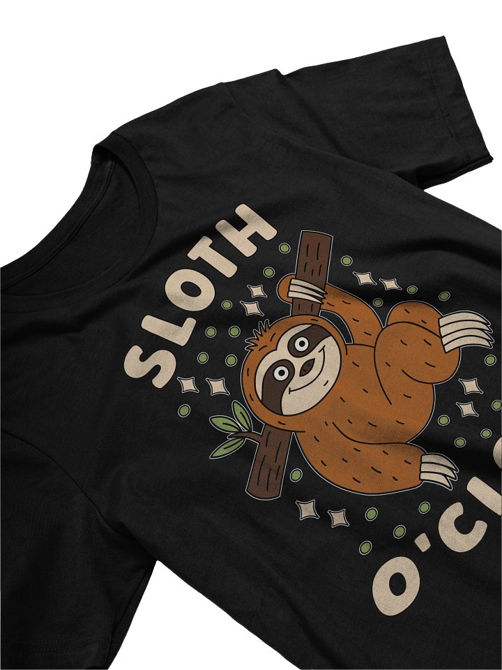 Sloth O'Clock Sloth Unisex T-shirt product image (2)