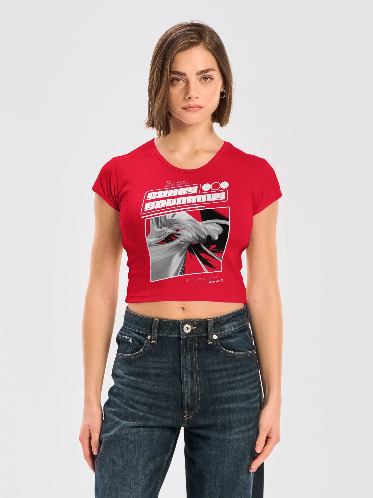 Saucy Dojo Rave Crop Tee product image (1)