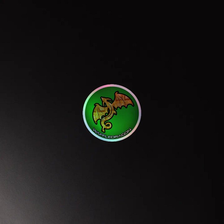 Waffle Logo Holo Sticker product image (4)