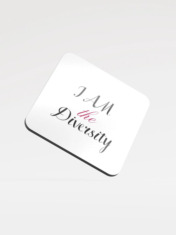 I AM the Diversity Cork Coaster (White) product image (1)