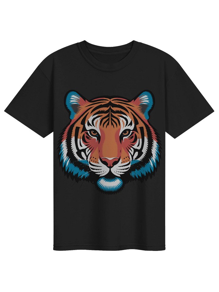 Bold Tiger Face Graphic T-Shirt | Fierce Wild Cat Tee for Men & Women product image (9)