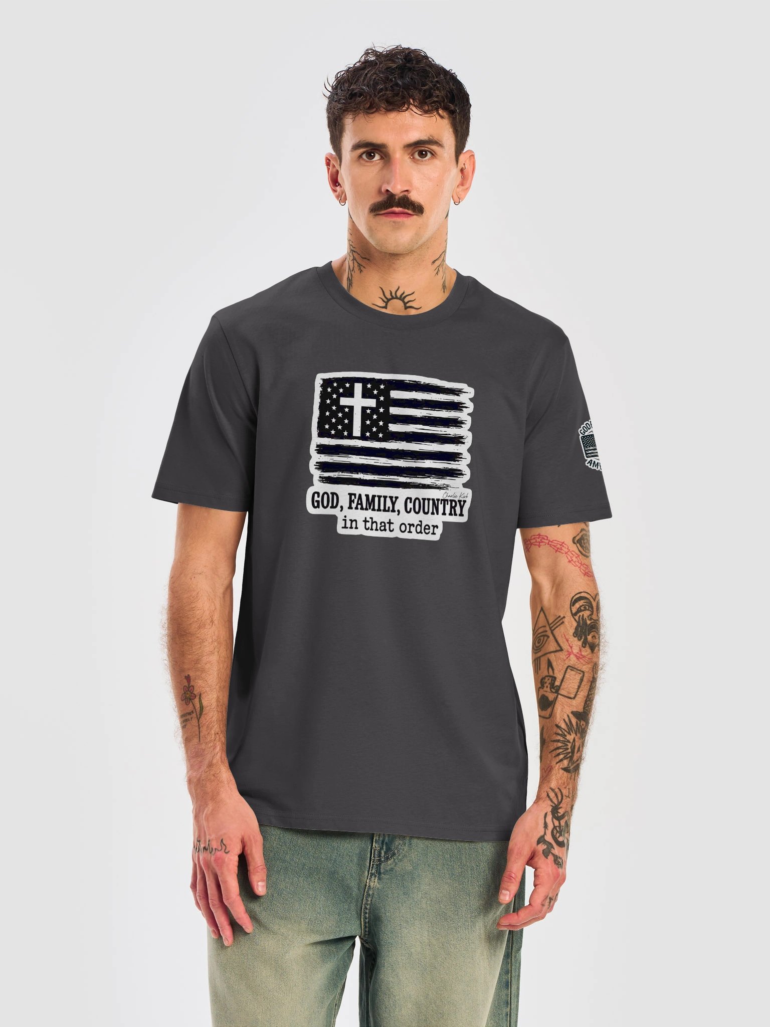 Charlie Kirk Patriotic Blessings - Organic Tee (Unisex) product image (5)