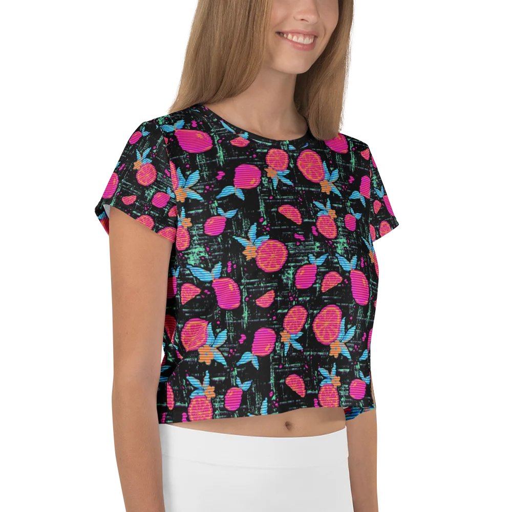 Hot Pink Lemonade Cropped Tshirt product image (4)