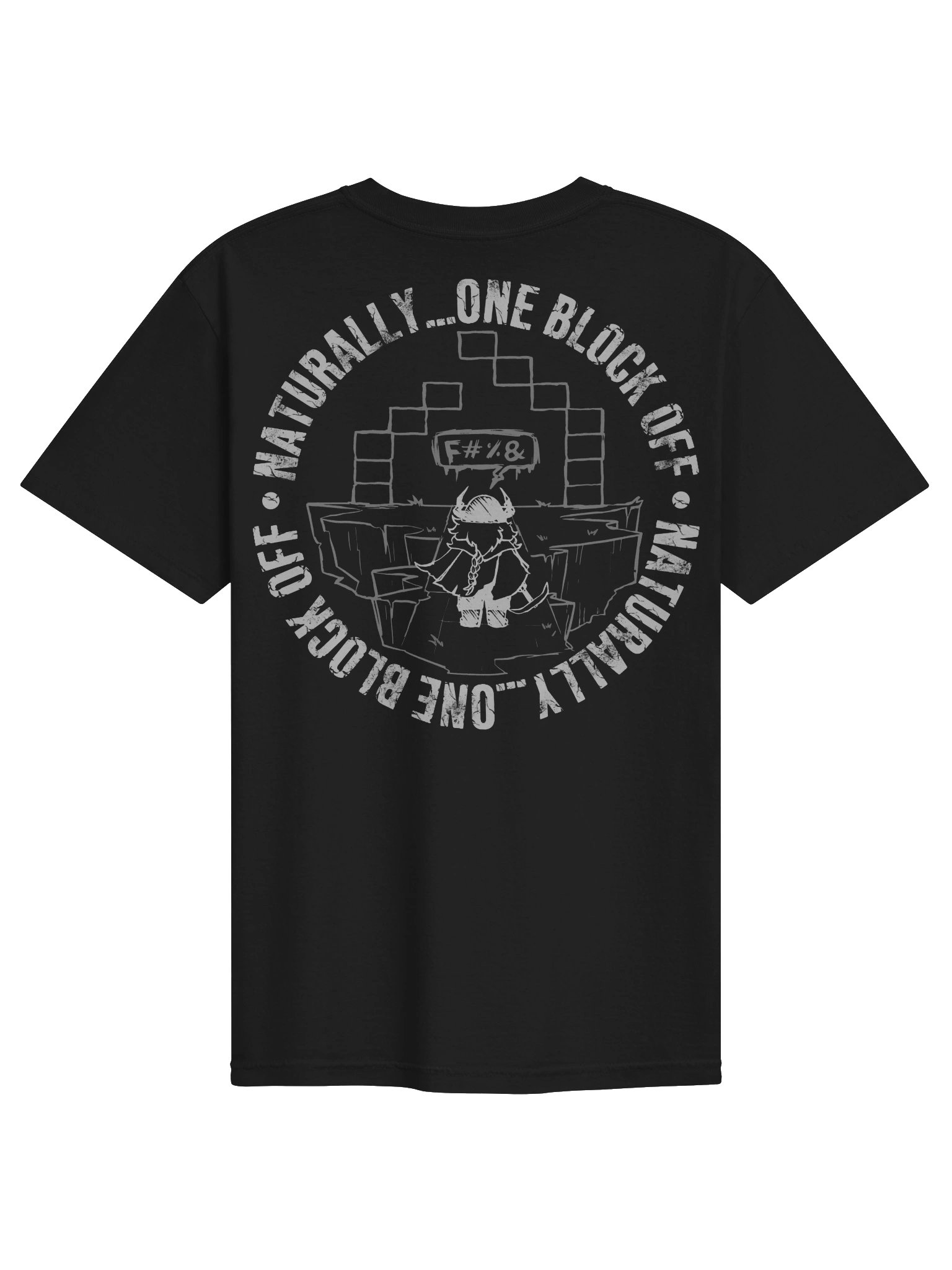 Platemail Tee — One Block Off — Basic Sketch (Dark Colours) product image (1)