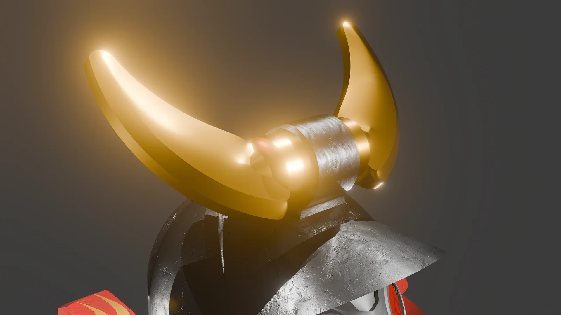 Ninjago Samurai X Helmet - 3D printable model files product image (6)