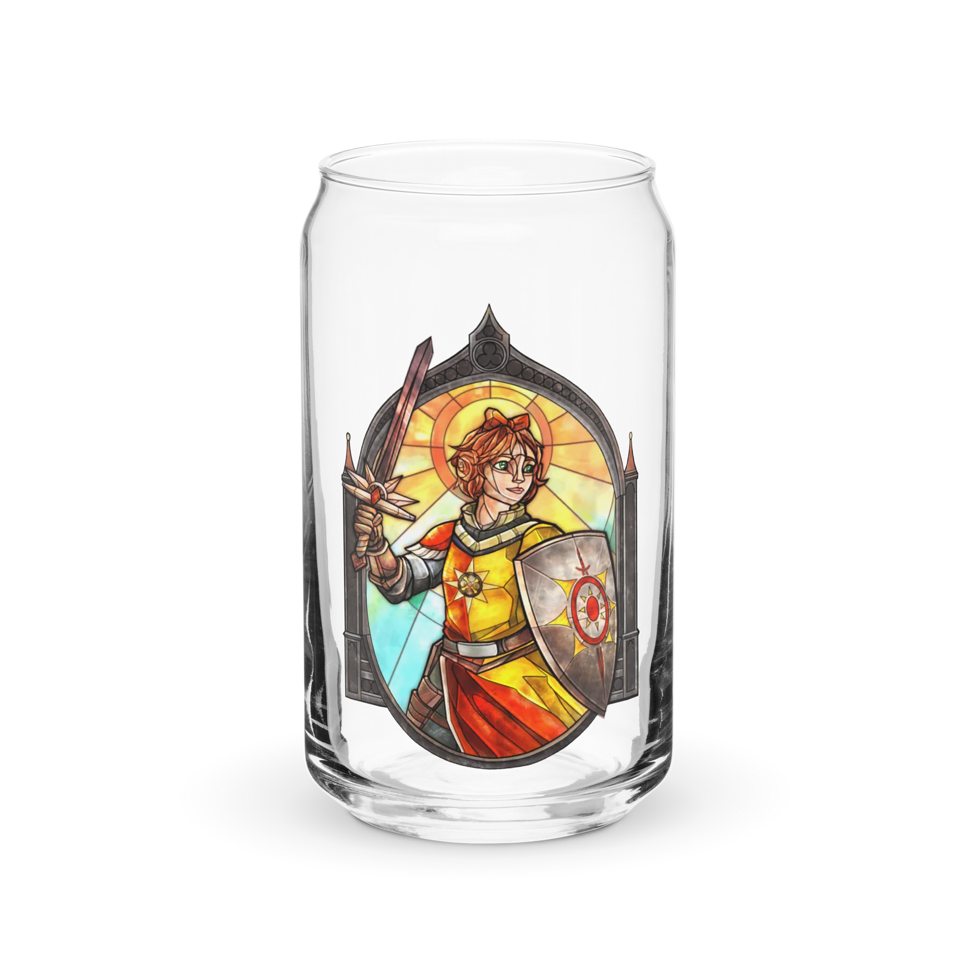 Squire Lou of the Solar Knights (Torched RP) Can-Shaped Glass product image (2)