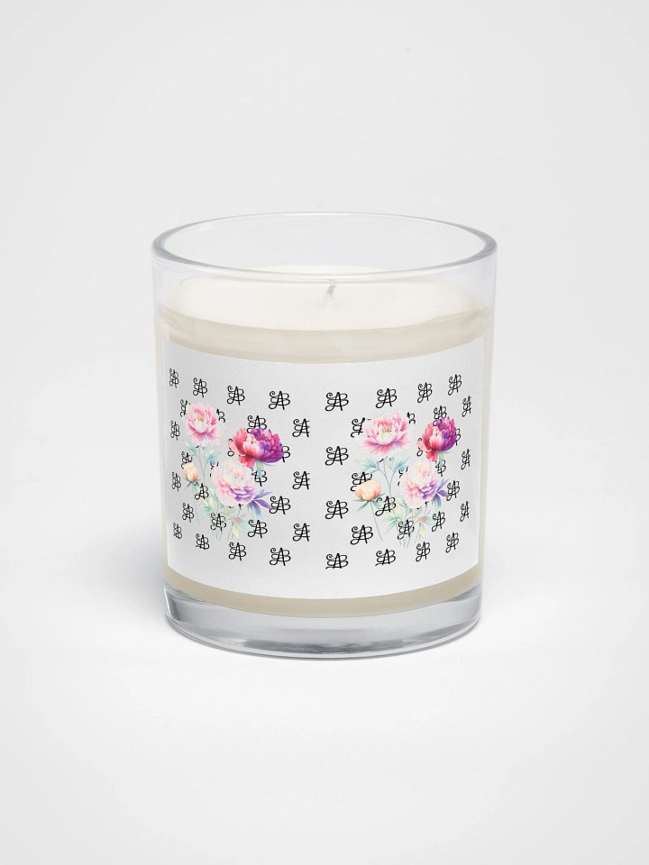 Pastel Floral Monogram Candle product image (1)