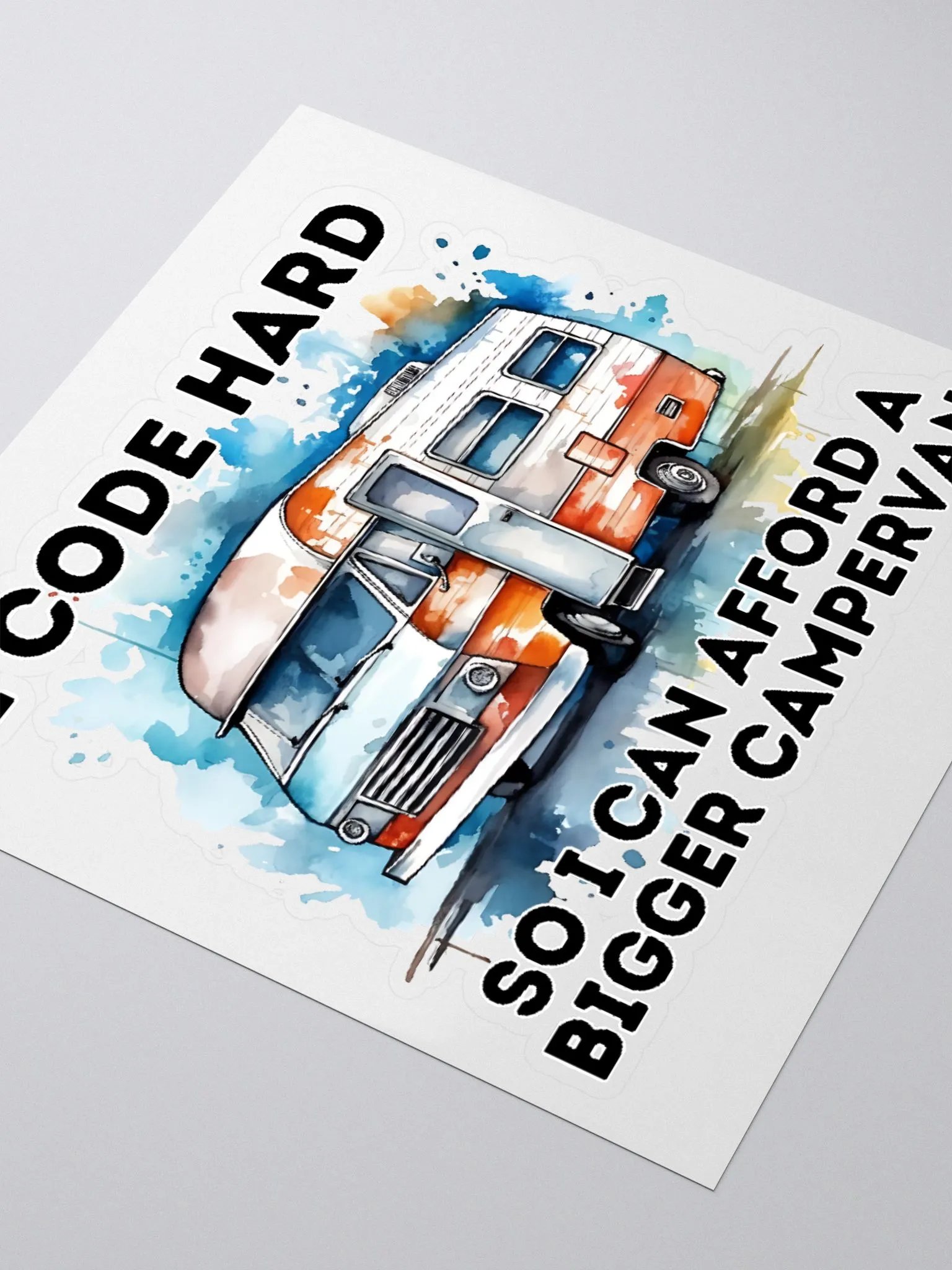 Campervan Coding Sticker product image (3)