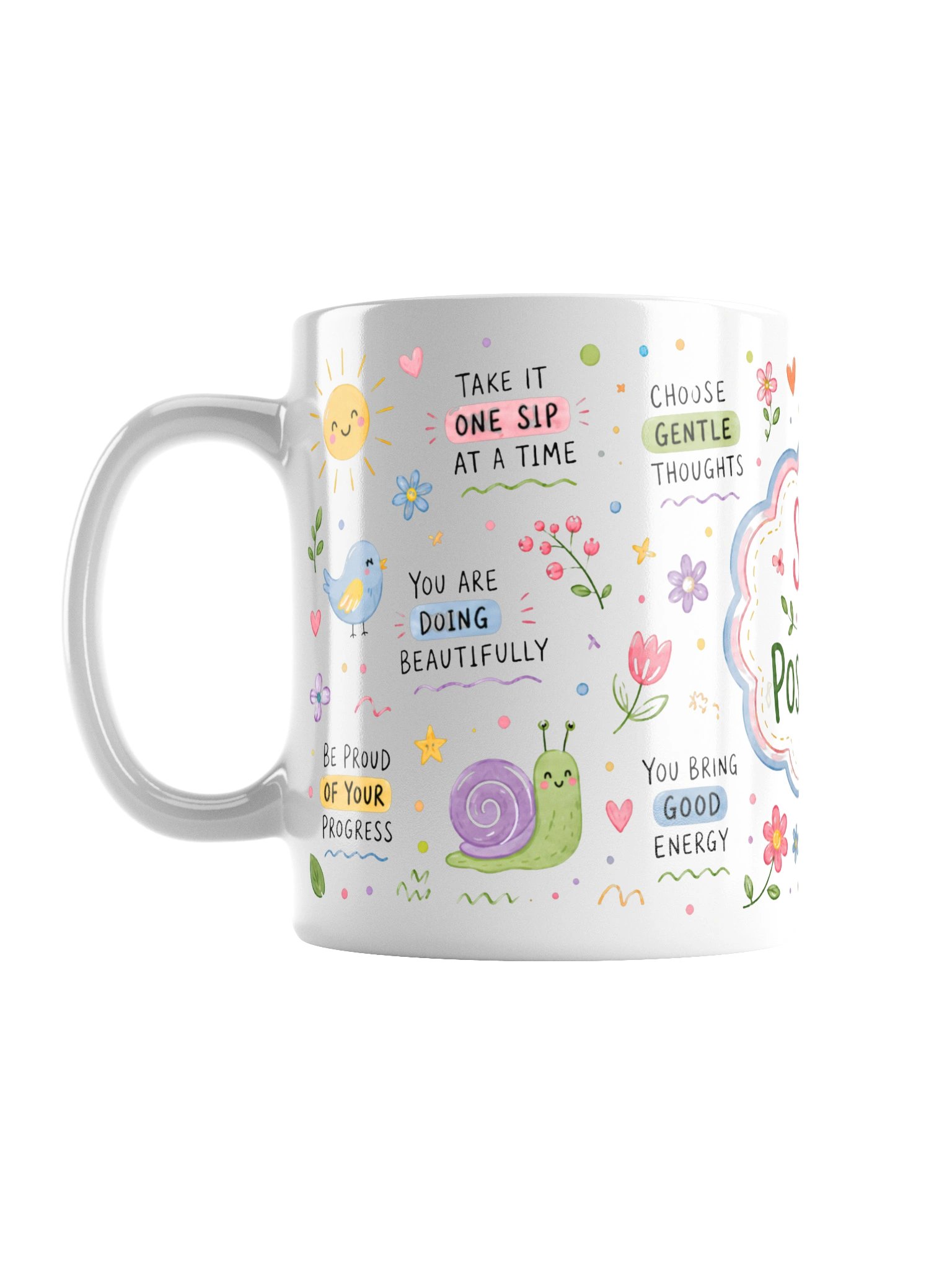 Sip of Positivity Mug – Morning Mindset Affirmation Coffee Cup, Positive Thinking Gift, Daily Motivation Mug product image (1)