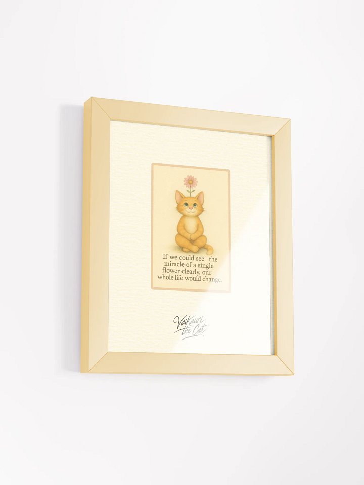 Miracle of a Single Flower Vaikauri Framed Artprint product image (3)