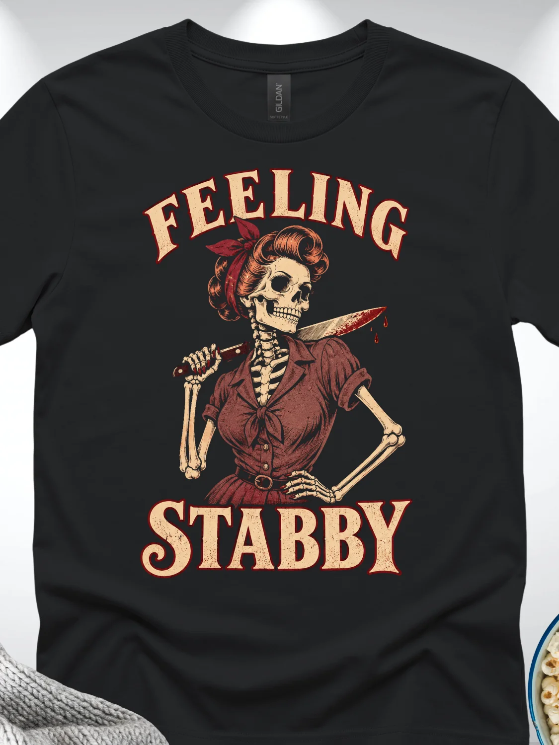 Feeling Stabby Funny True Crime T-Shirt product image (1)