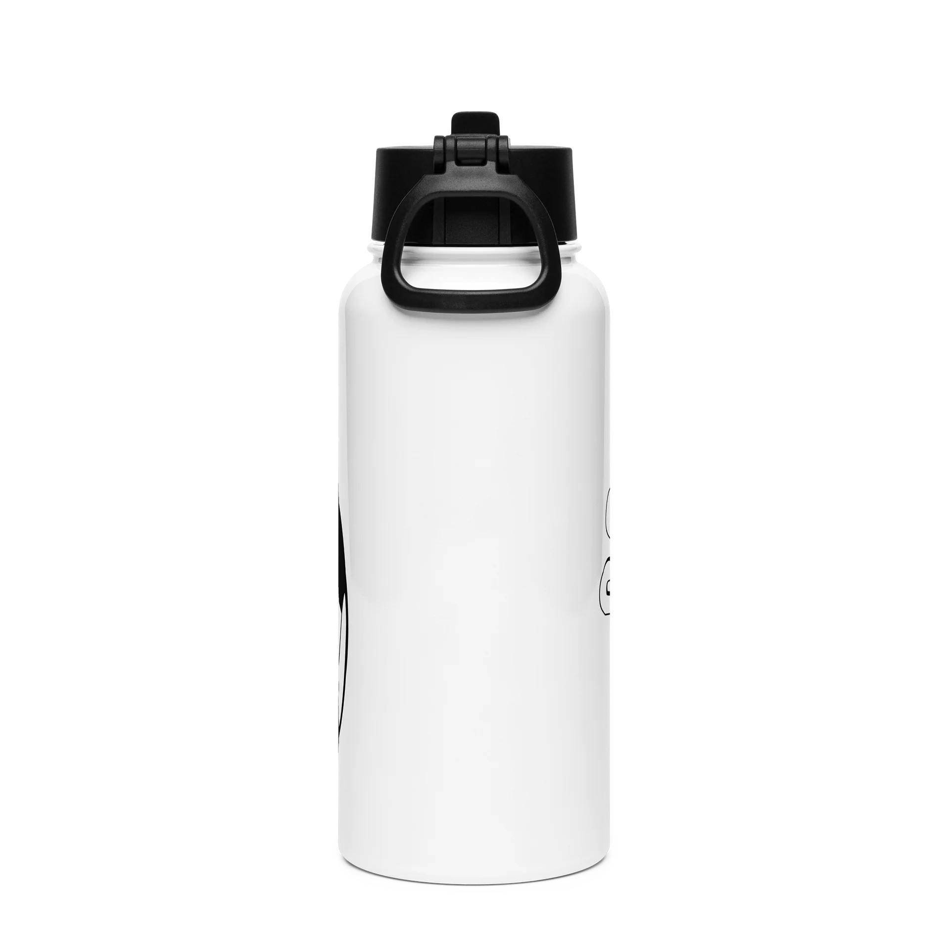 COACH Soccer 32 oz Water Bottle — Black & White product image (2)