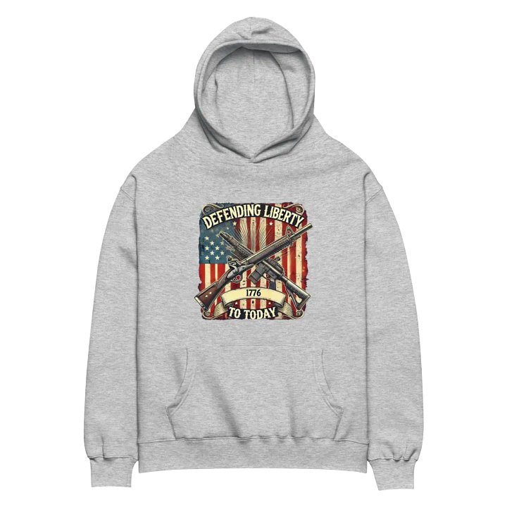 Premium Oversized Hoodie – “Defending Liberty: 1776 to Today” product image (8)