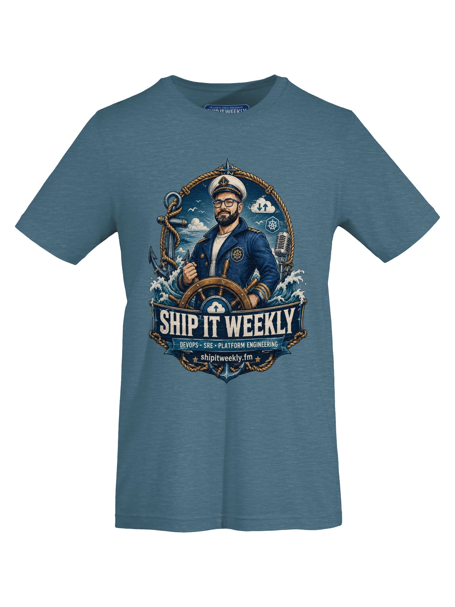 Captain of Prod | Ship It Weekly DevOps Tee product image (5)