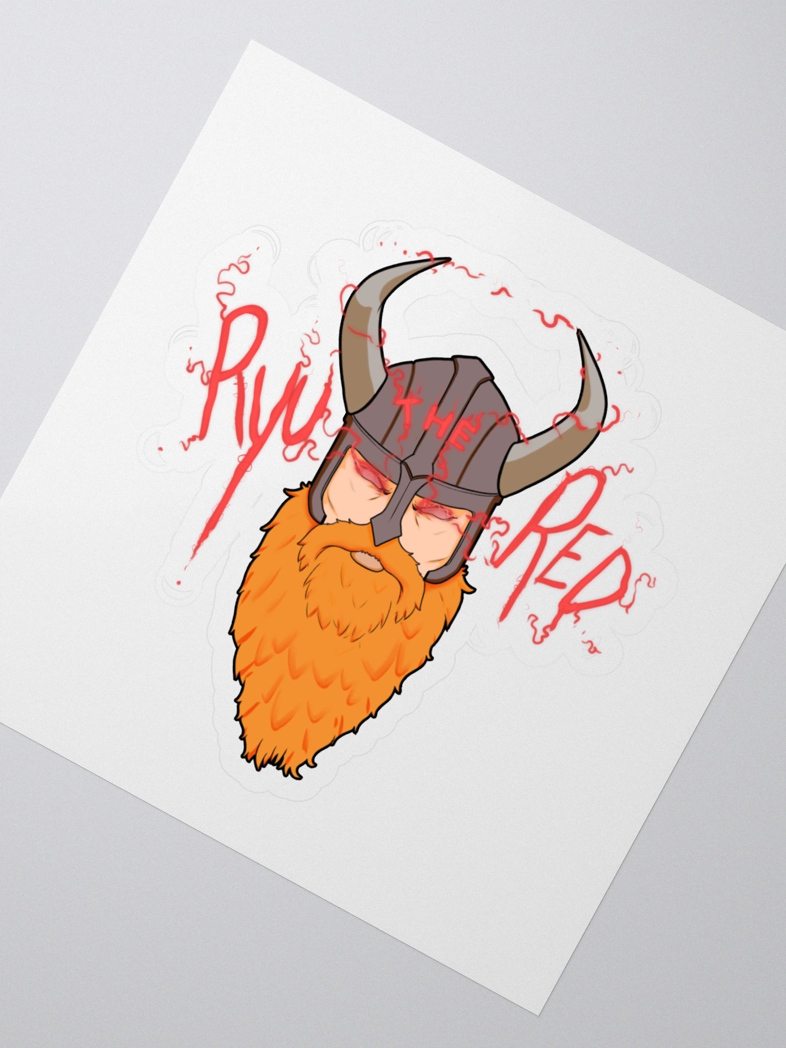 RyuTheRed Viking Sticker! product image (2)
