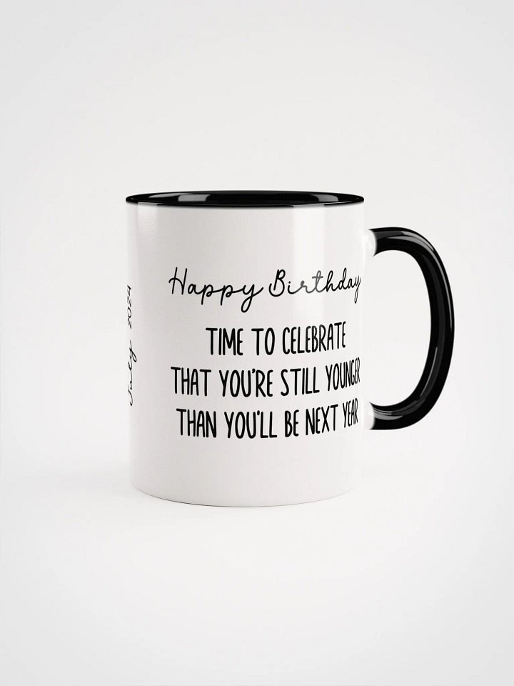 Two Tone Line Birth Flower Mug JULY – Personalized Gift product image (2)