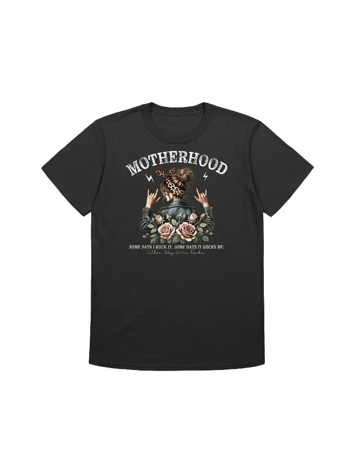Rockin' Motherhood - Edgy Mom Empowerment Graphic T-Shirt product image (1)