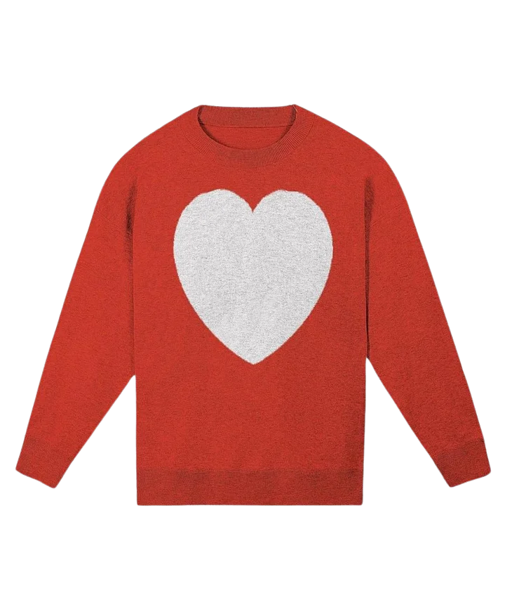 Heart Knitted Relaxed Sweater 2/2 product image (1)