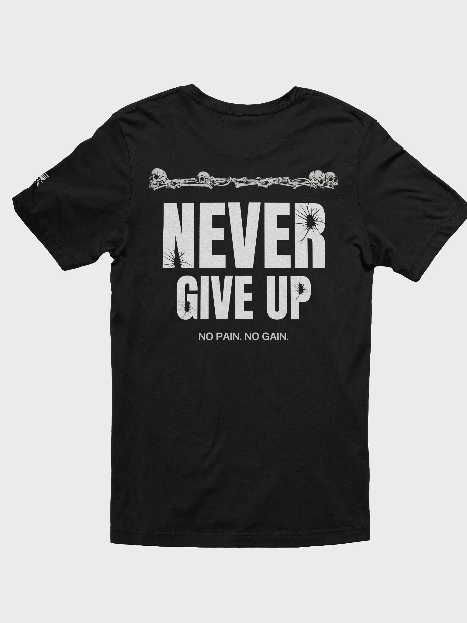 Never Give Up: No Pain, No Gain Regular Fit T-shirt product image (2)