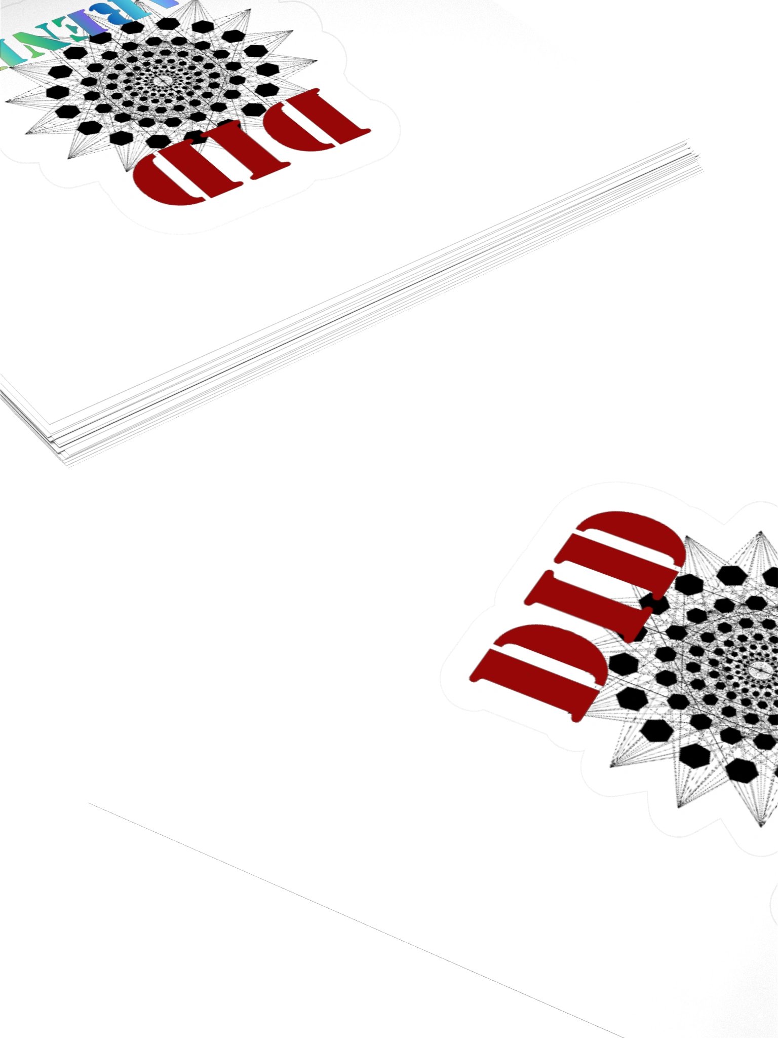 DID Awareness Fractal Kisscut Sticker product image (4)