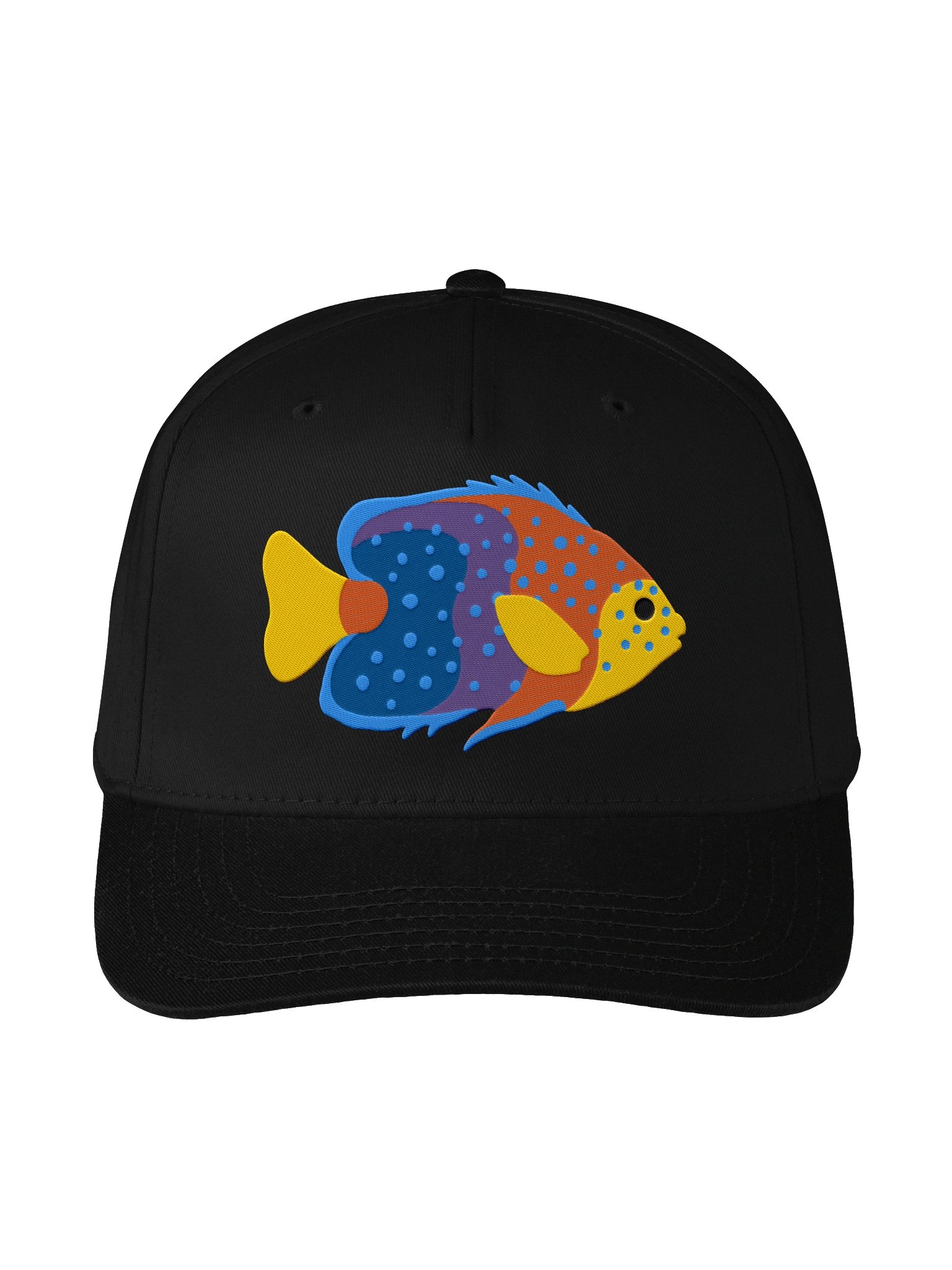 Interruptus Angelfish Mid-Profile Baseball Cap (Embroidered) for Reef and Marine Aquarium Lovers product image (1)