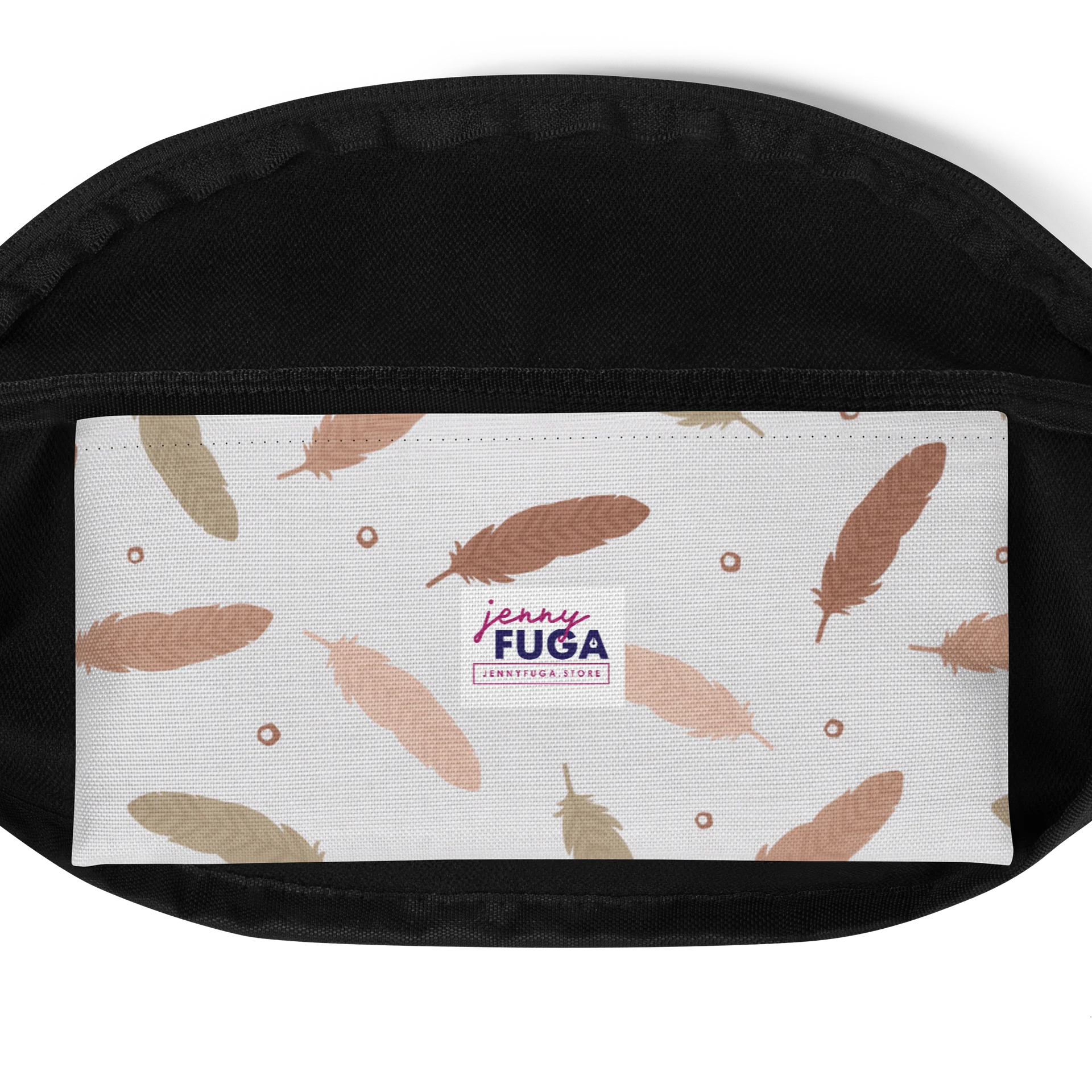 Mocha Mousse Feathers Fanny Pack product image (4)