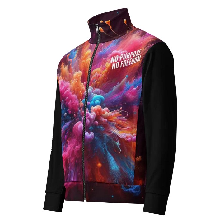 Explosive Freedom Unisex Track Jacket | AI Design no purpose no freedom product image (1)