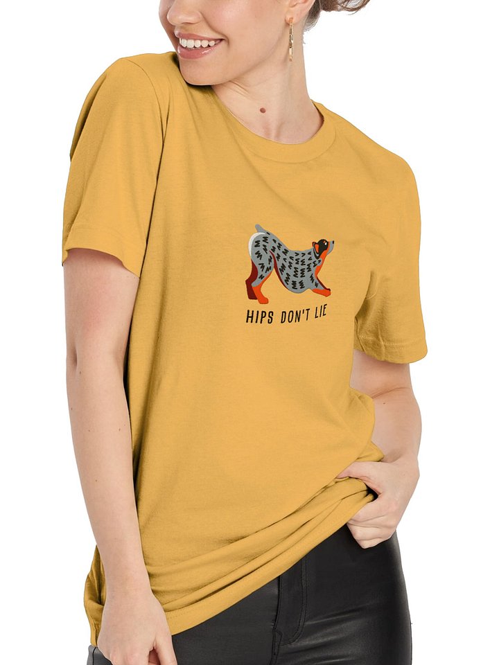 Hips Don't Lie T-Shirt(Embroidered) of an Australian Cattle Dog(Blue Heeler) product image (2)