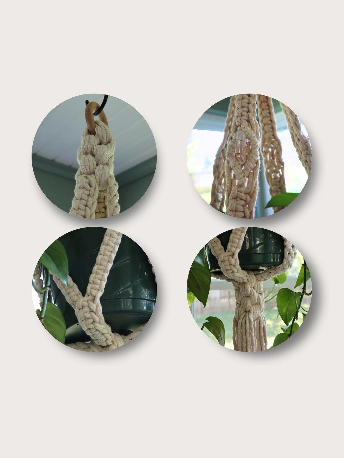 "Delphinia" Macrame Plant Hanger (Digital PDF Pattern) product image (5)