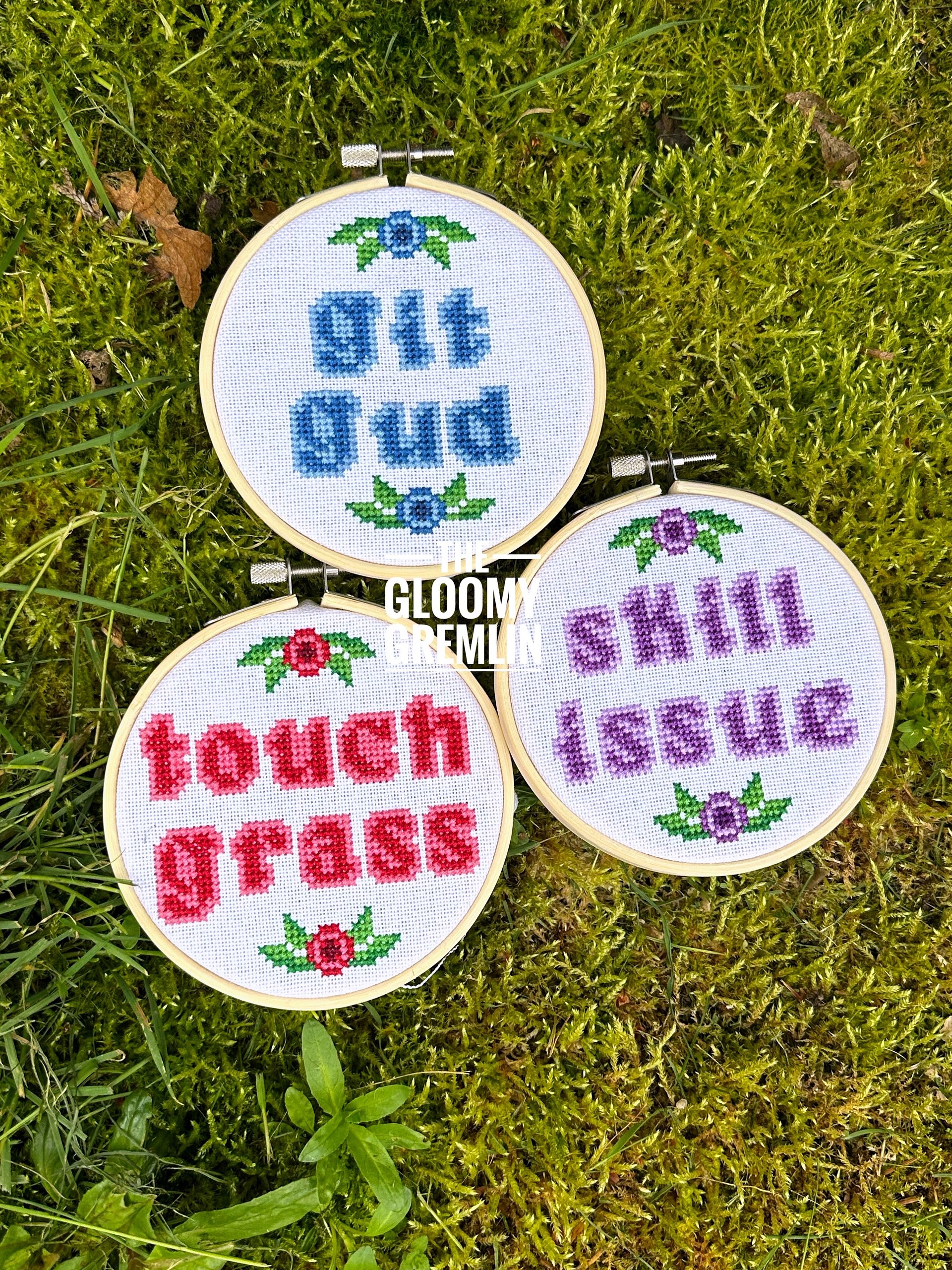 Touch Grass 2.0 - Cross Stitch Pattern product image (2)