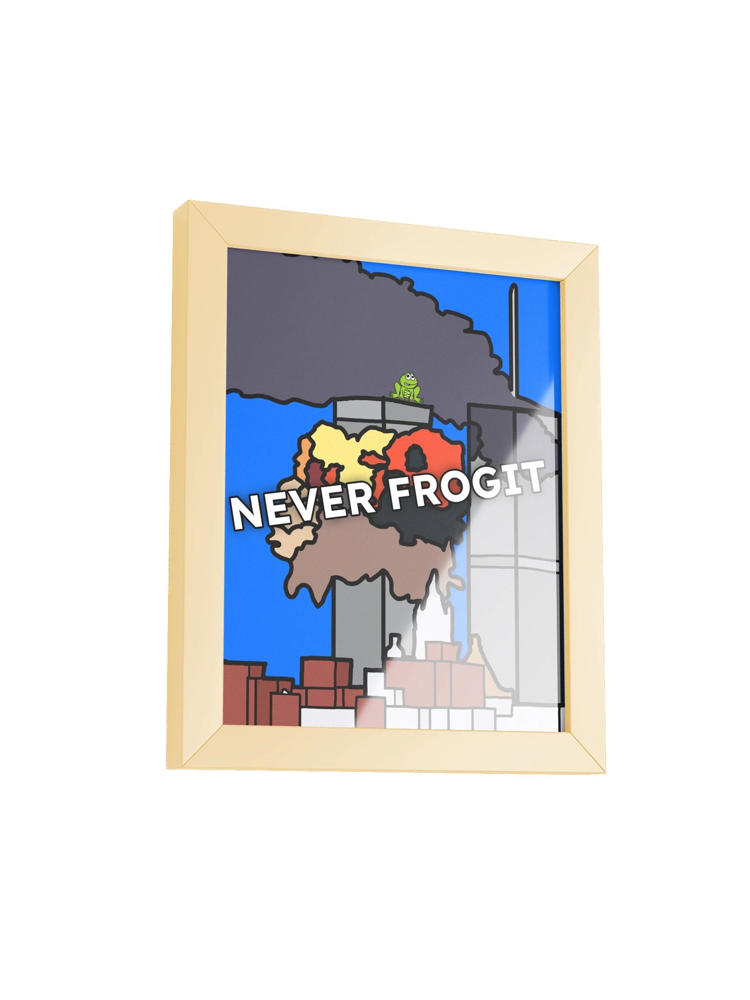 Never Frogit | Framed Matte Poster product image (1)