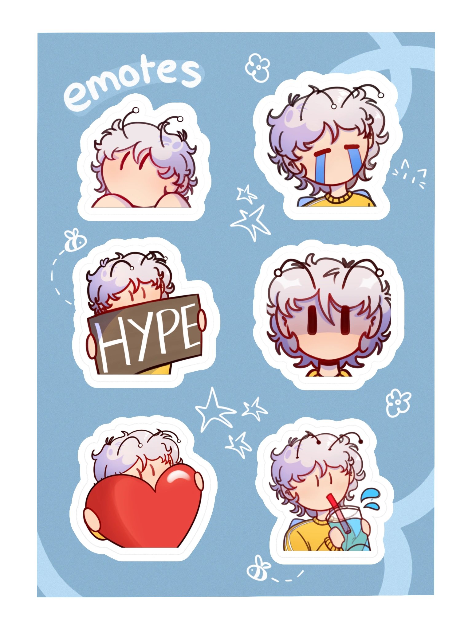 Emote Sticker Sheet product image (1)